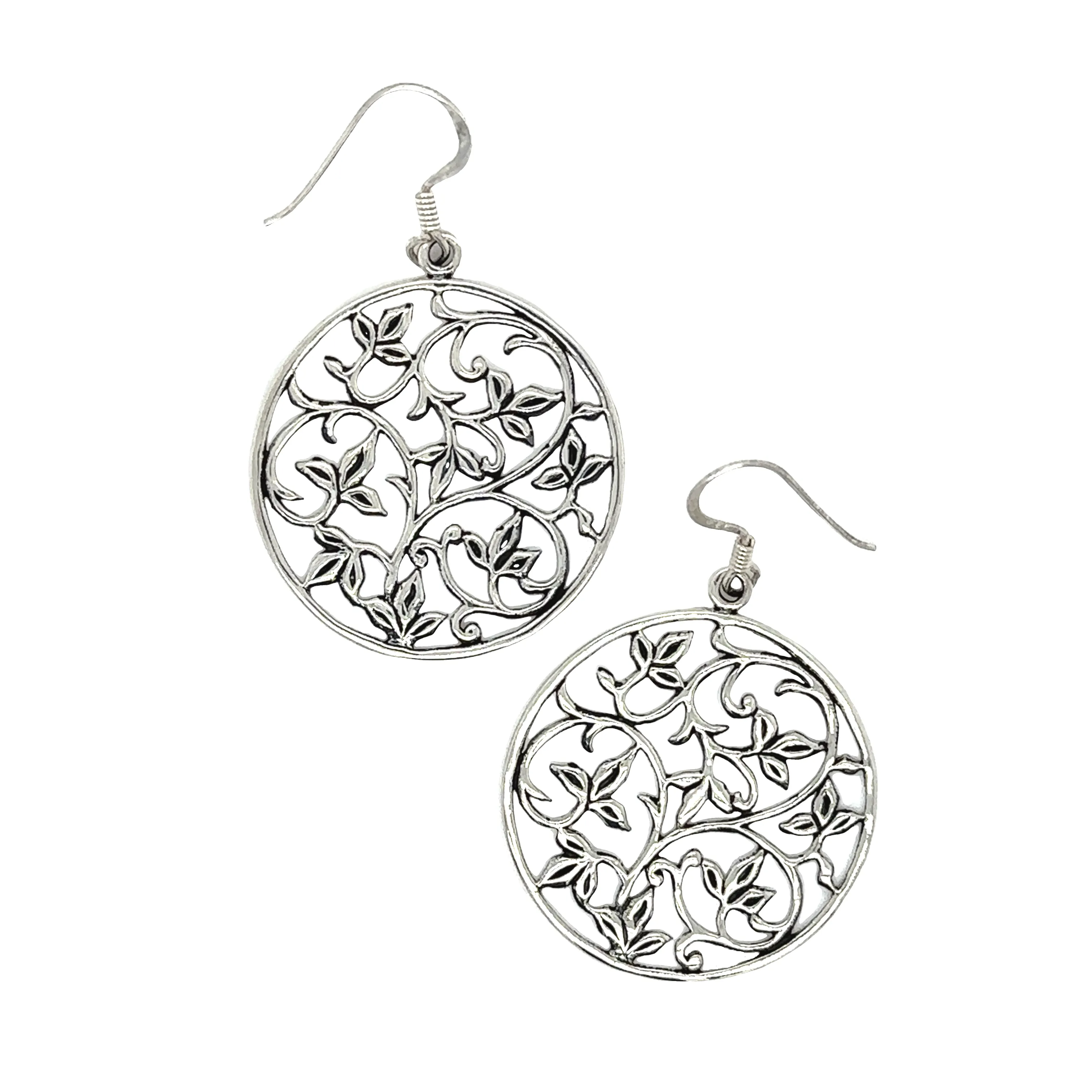 Open Vine Pattern Earrings