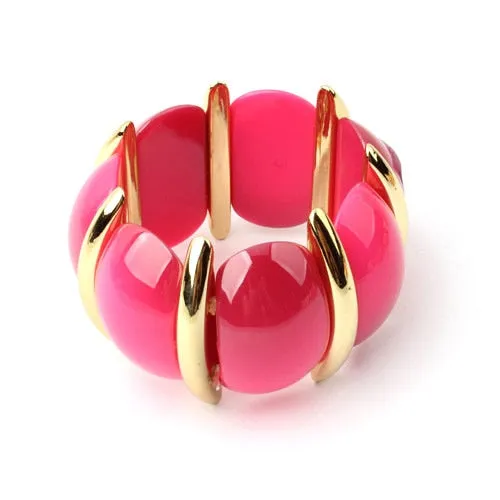 Original Elastic Boho Big Acrylic Bracelets