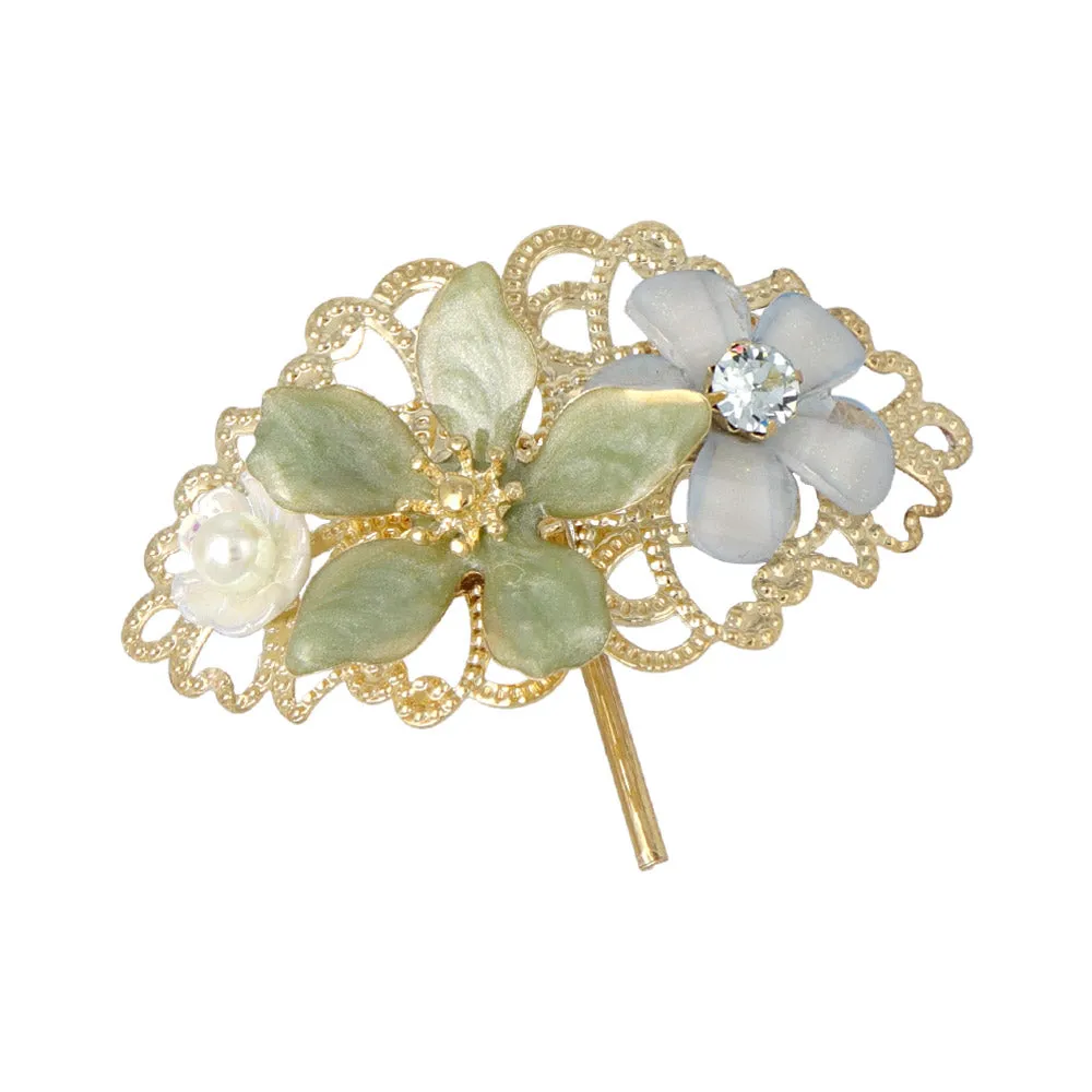 Oval Flower Pony Hook