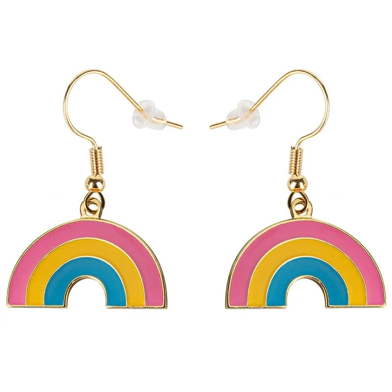 Pansexual Rainbow Earrings