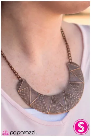 Paparazzi Necklace ~ Rise to Power - Copper