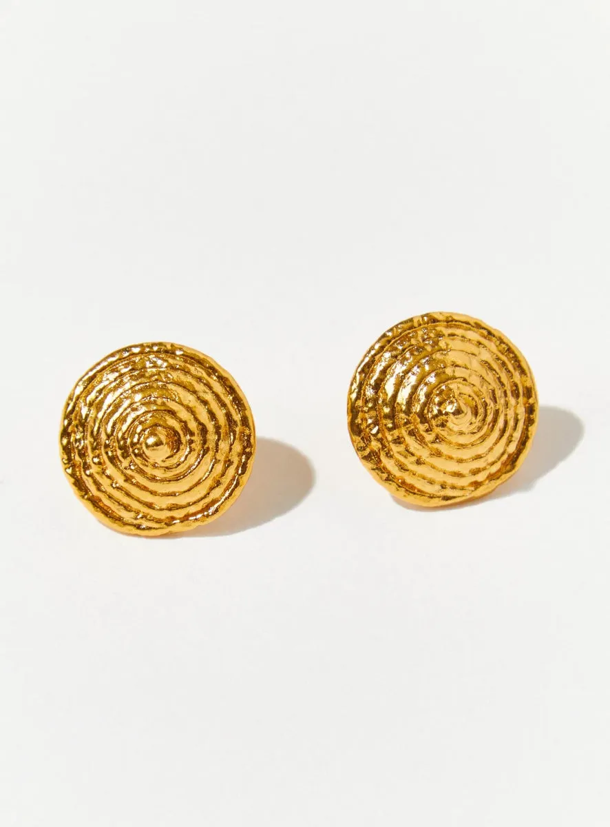 Par Ici Conic Earrings - Gold or Silver (In-Store)