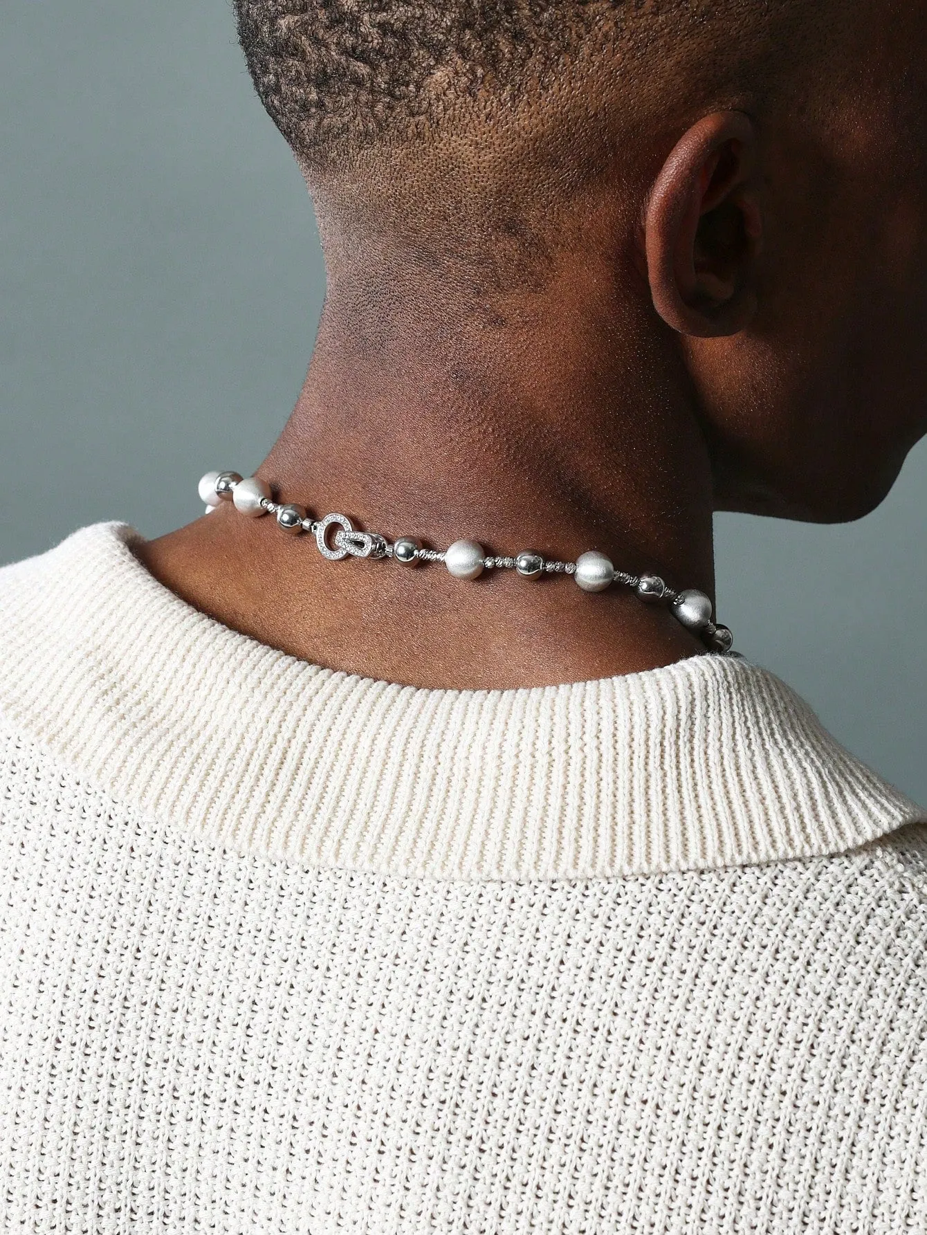 Pearl & Silver Beaded Chain Necklaces