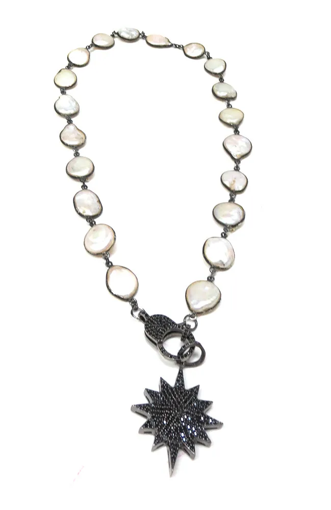 Pearl Spinelle with Starburst Charm