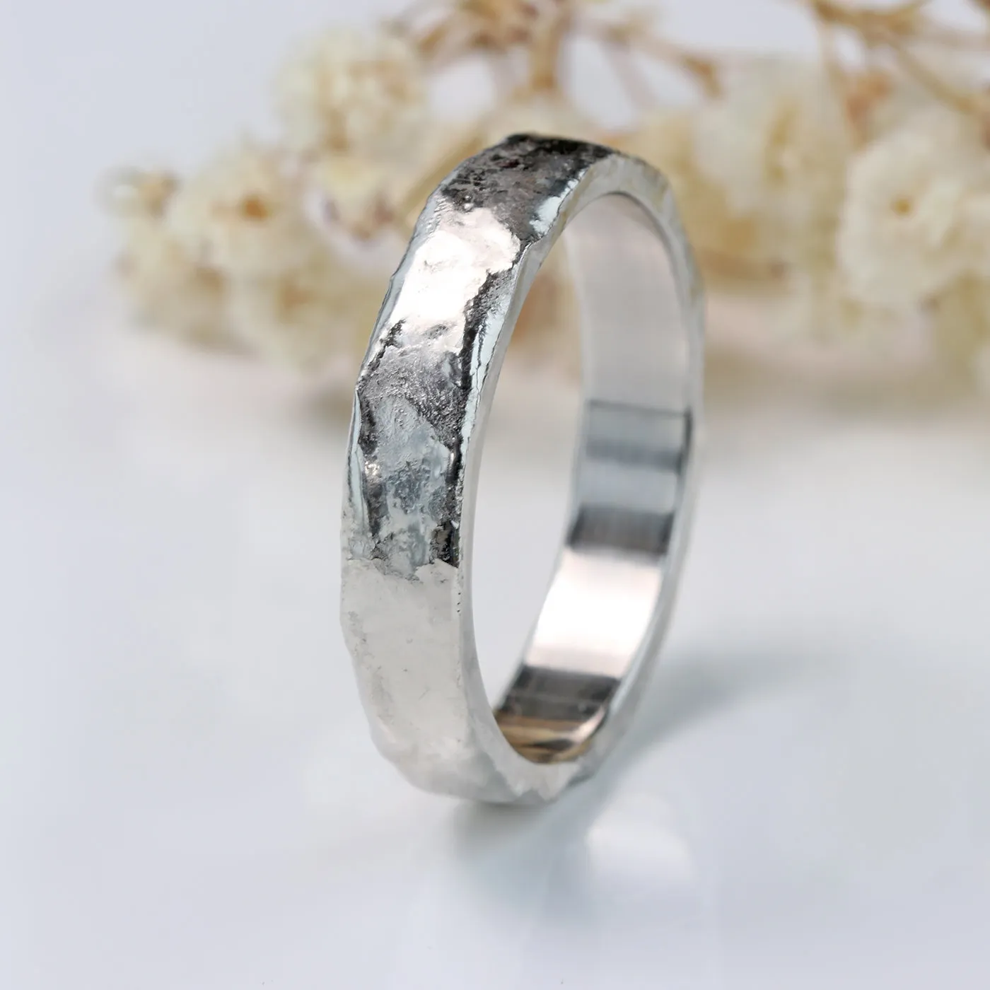 Platinum 4mm Mineral Wedding Ring