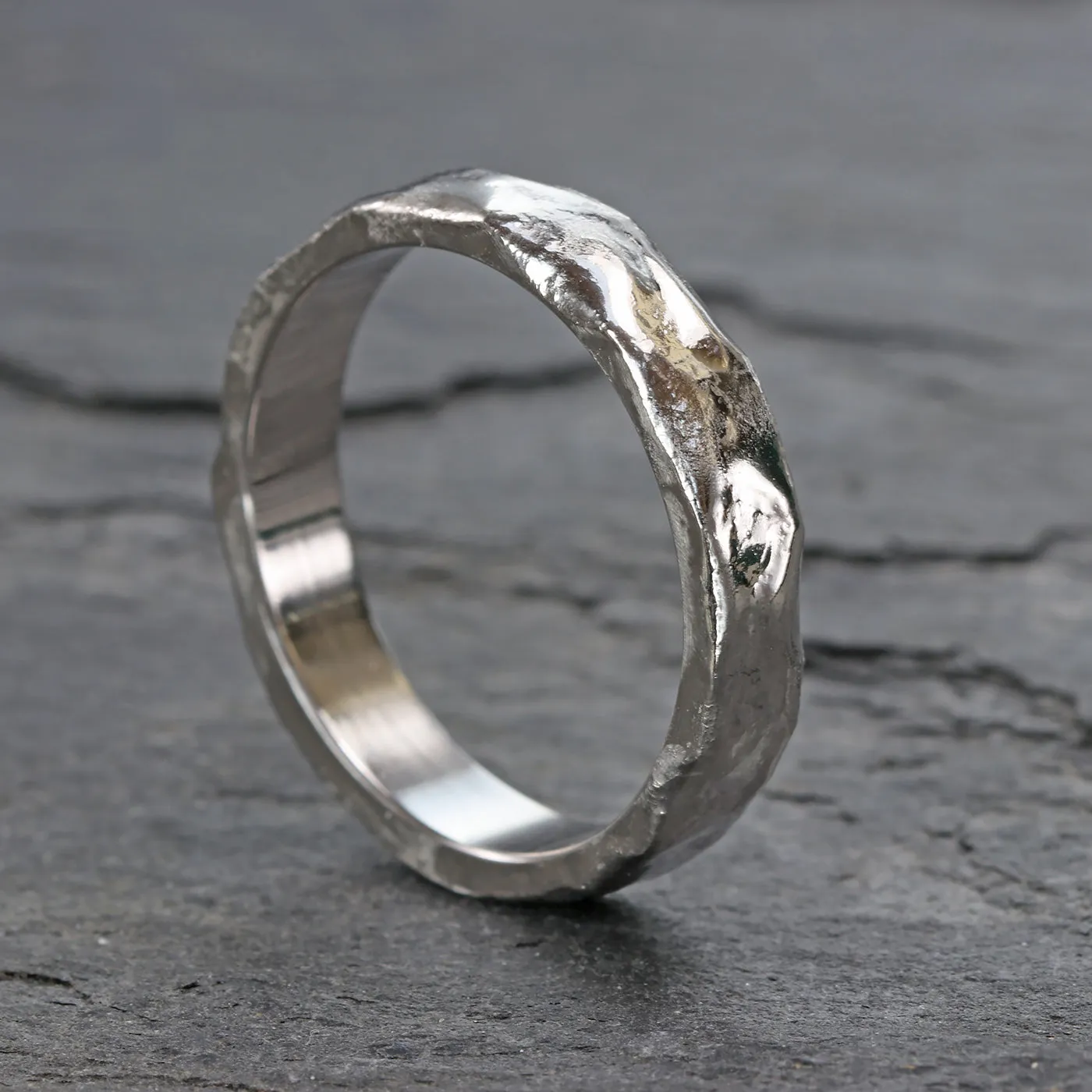 Platinum 4mm Mineral Wedding Ring