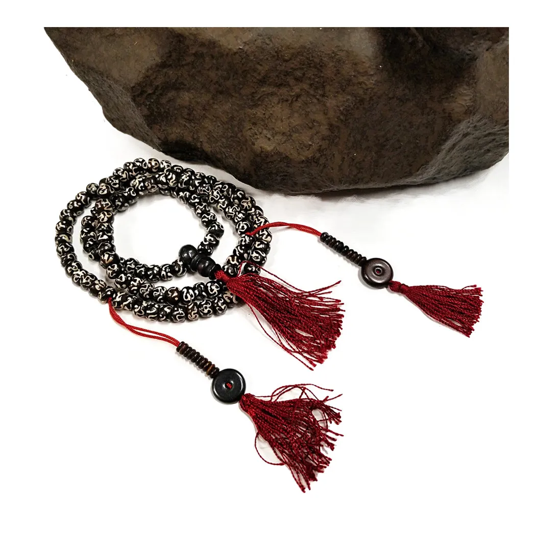 Prayer Mala Bead Om Symbols Counter