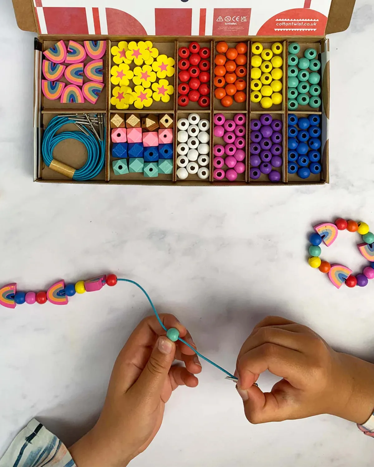 Rainbow & Flowers Bracelet Making Kit