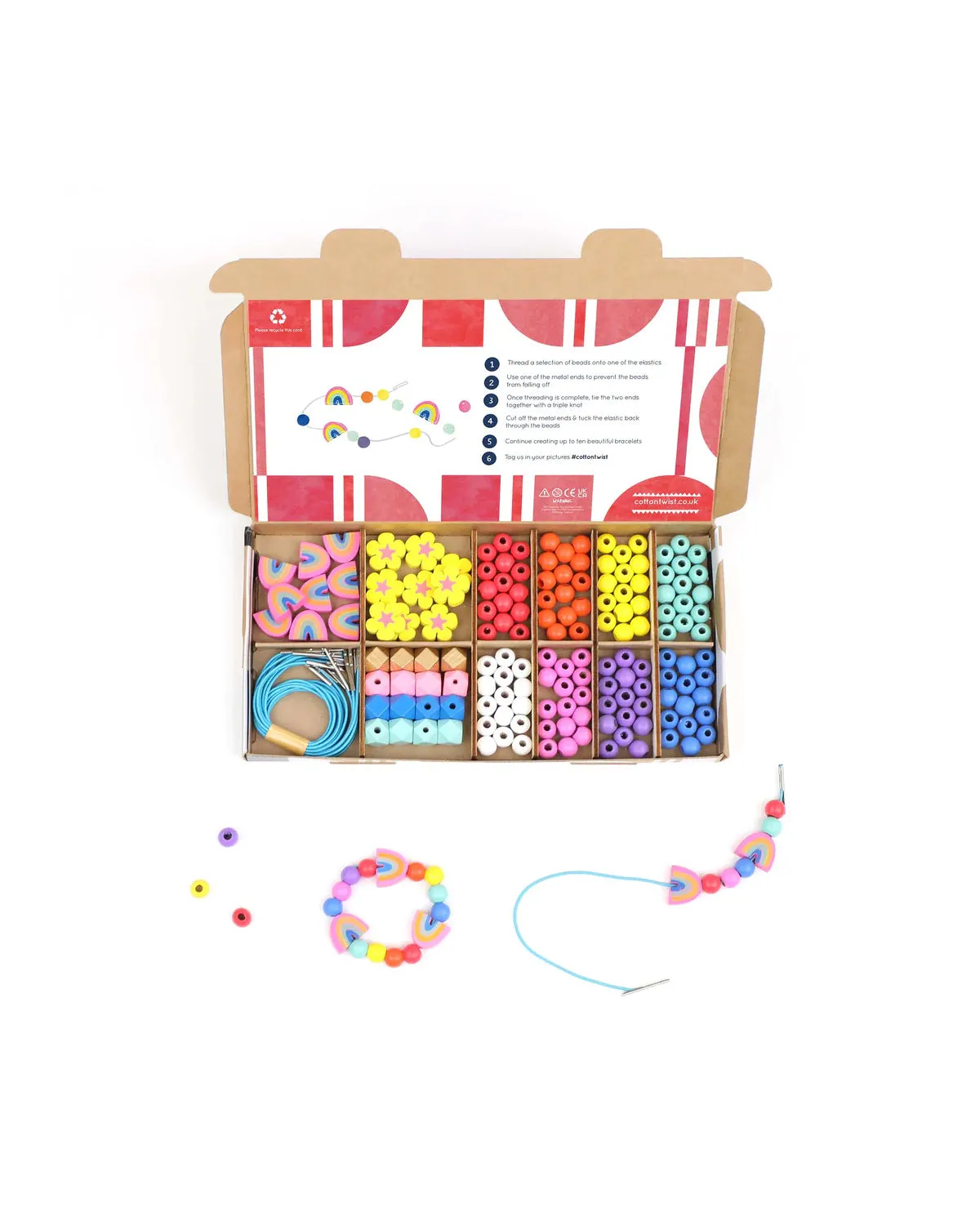 Rainbow & Flowers Bracelet Making Kit