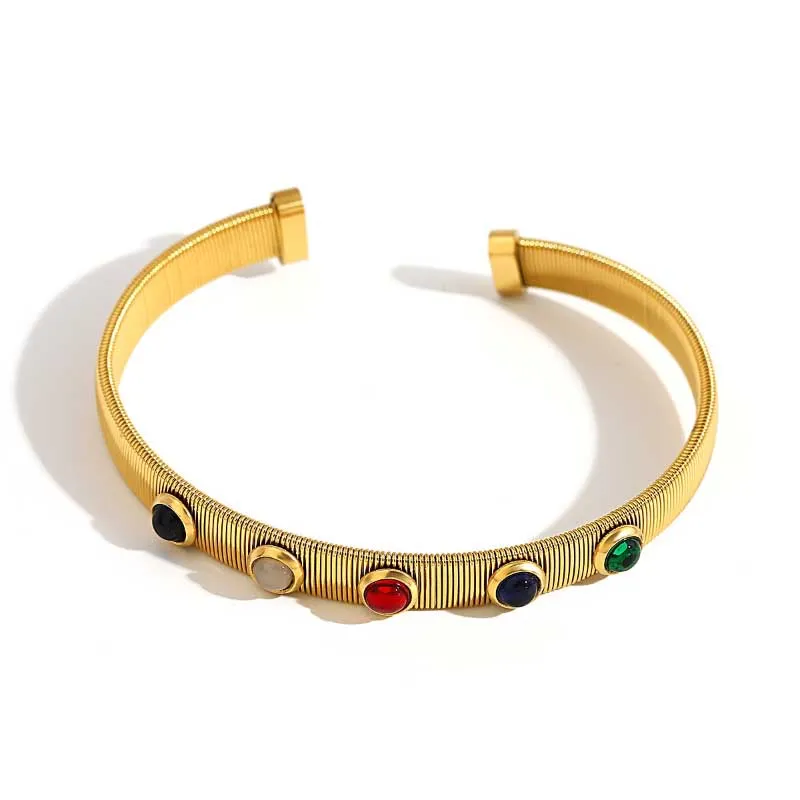 Rich and Elegant Stackable Bangle Bracelets