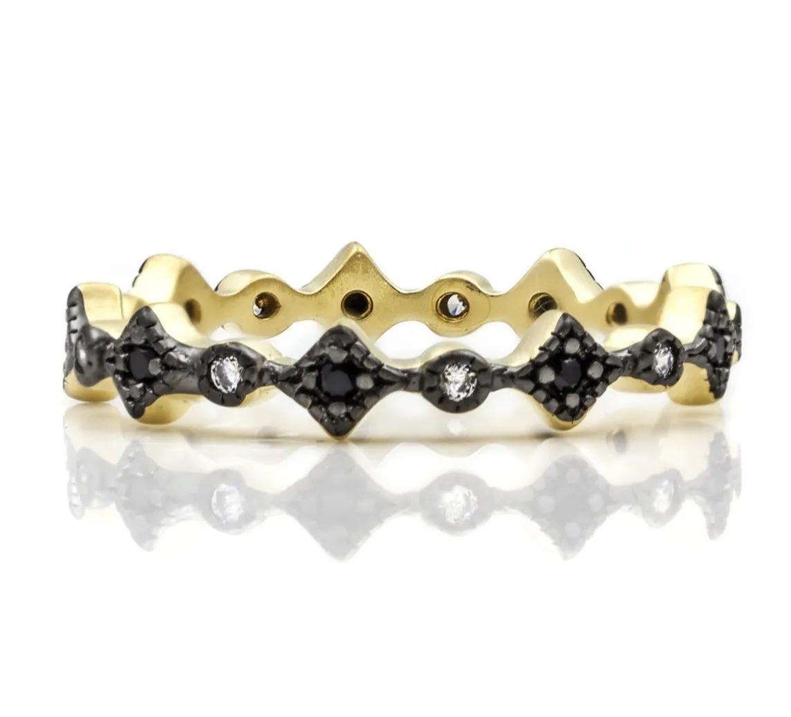 RINGS FOR STACKING  Thin Harlequin Ring