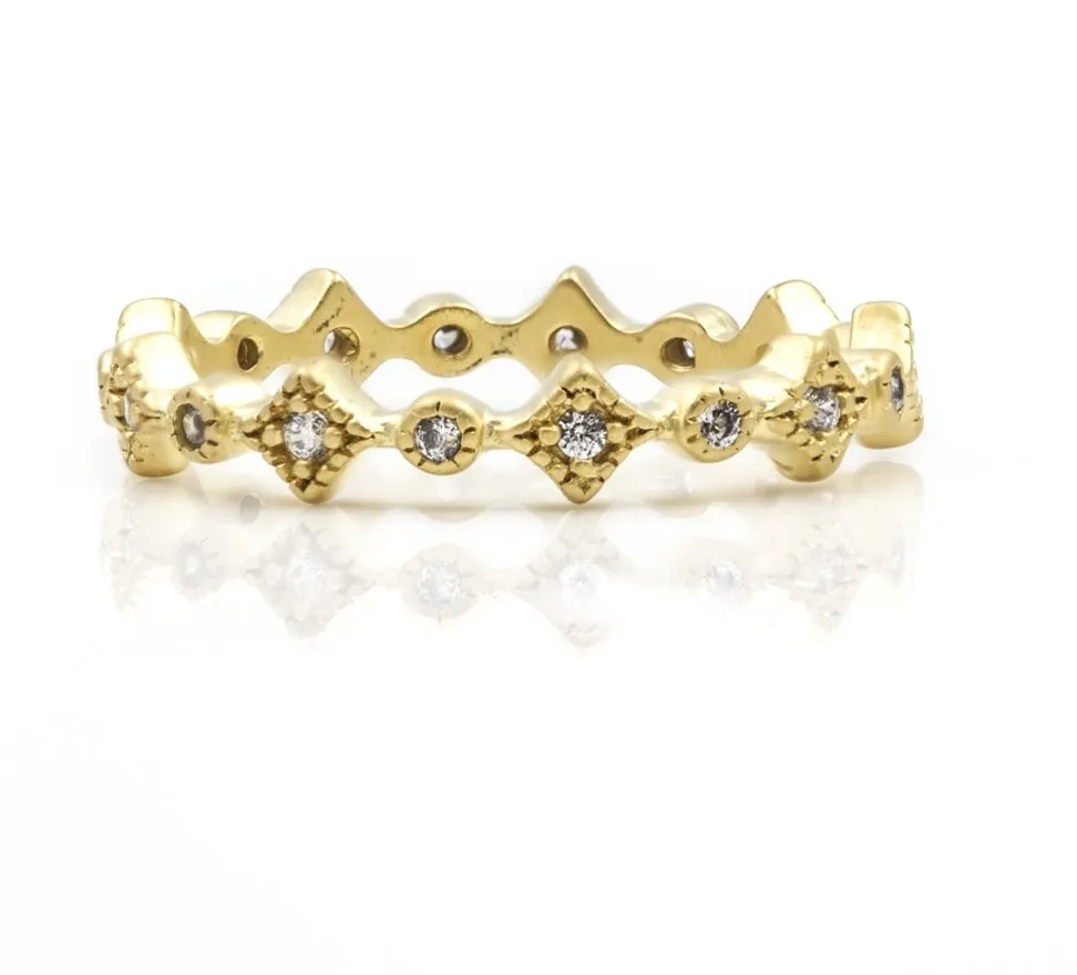 RINGS FOR STACKING  Thin Harlequin Ring