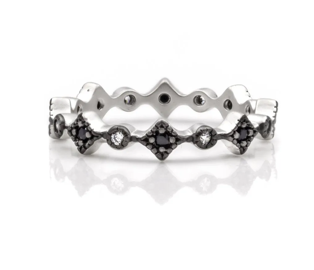 RINGS FOR STACKING  Thin Harlequin Ring