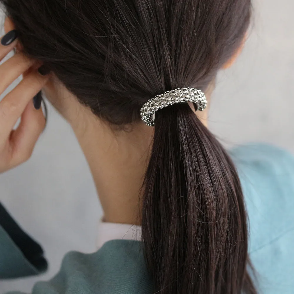 Round Mesh Ponytail Cuff