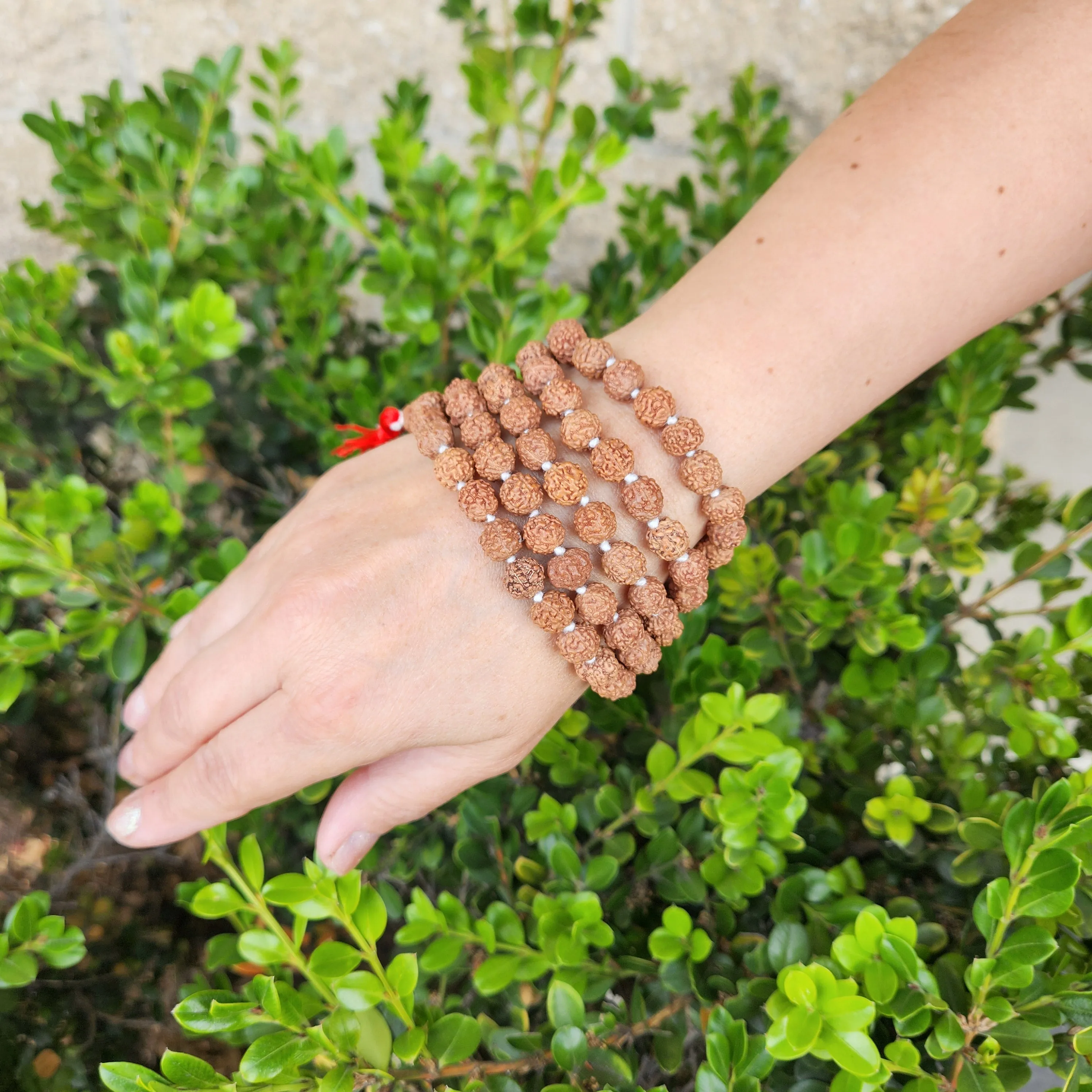 Rudraksha Prayer Mala Beads Knot Necklace
