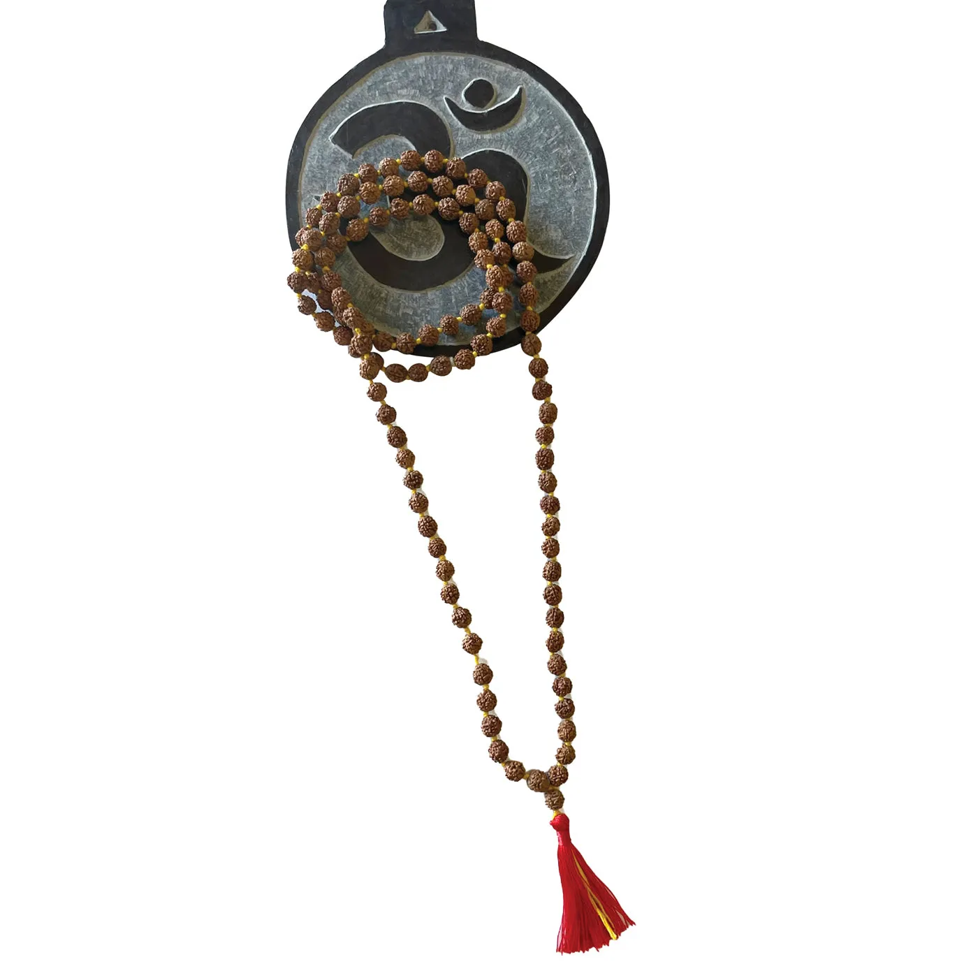 Rudraksha Prayer Mala Beads Knot Necklace