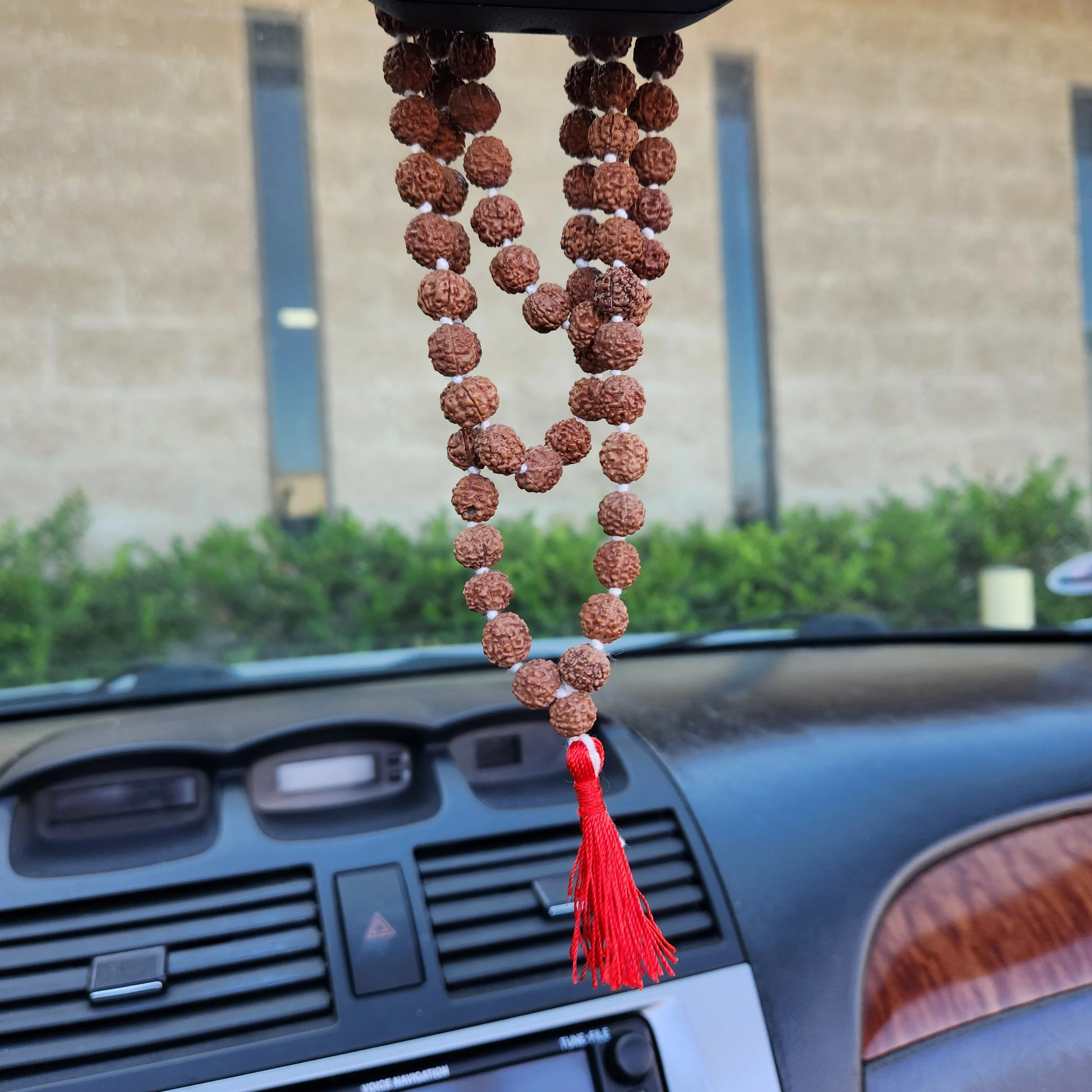 Rudraksha Prayer Mala Beads Knot Necklace