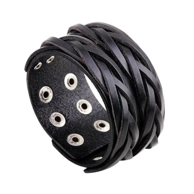 Save Ocean Animals Jewelry | Boho Leather Cuff Bracelet 26 Styles