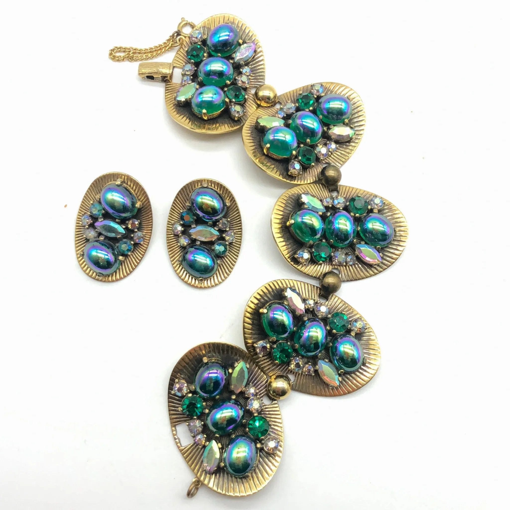 Schiaparelli Bookpiece Bracelet and Earring Set