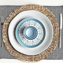 Seaside Handwoven Charger Plates | Unique Table Decor Essentials
