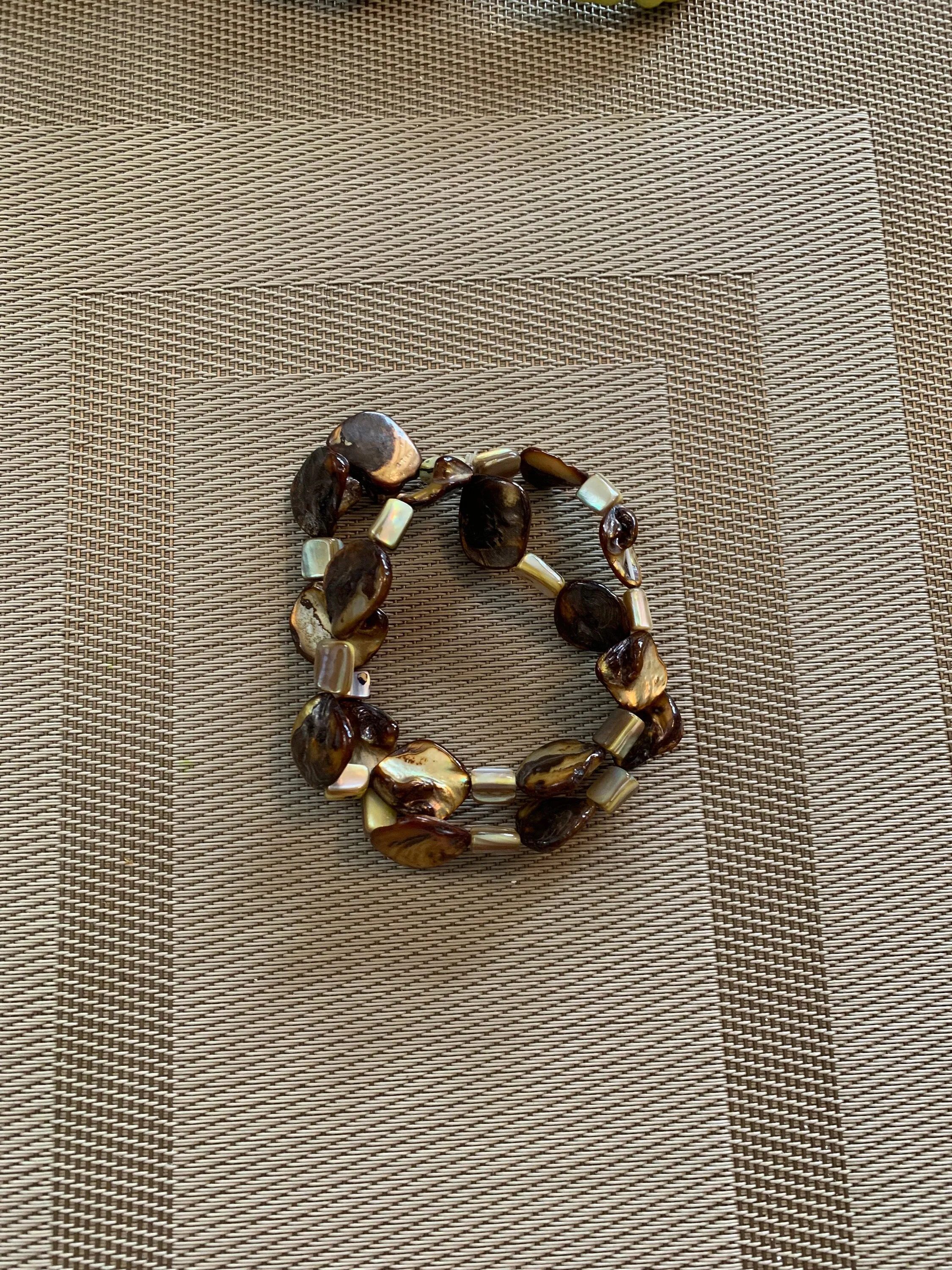 Set of 10 Bohemian Ceramic Bead Bracelets