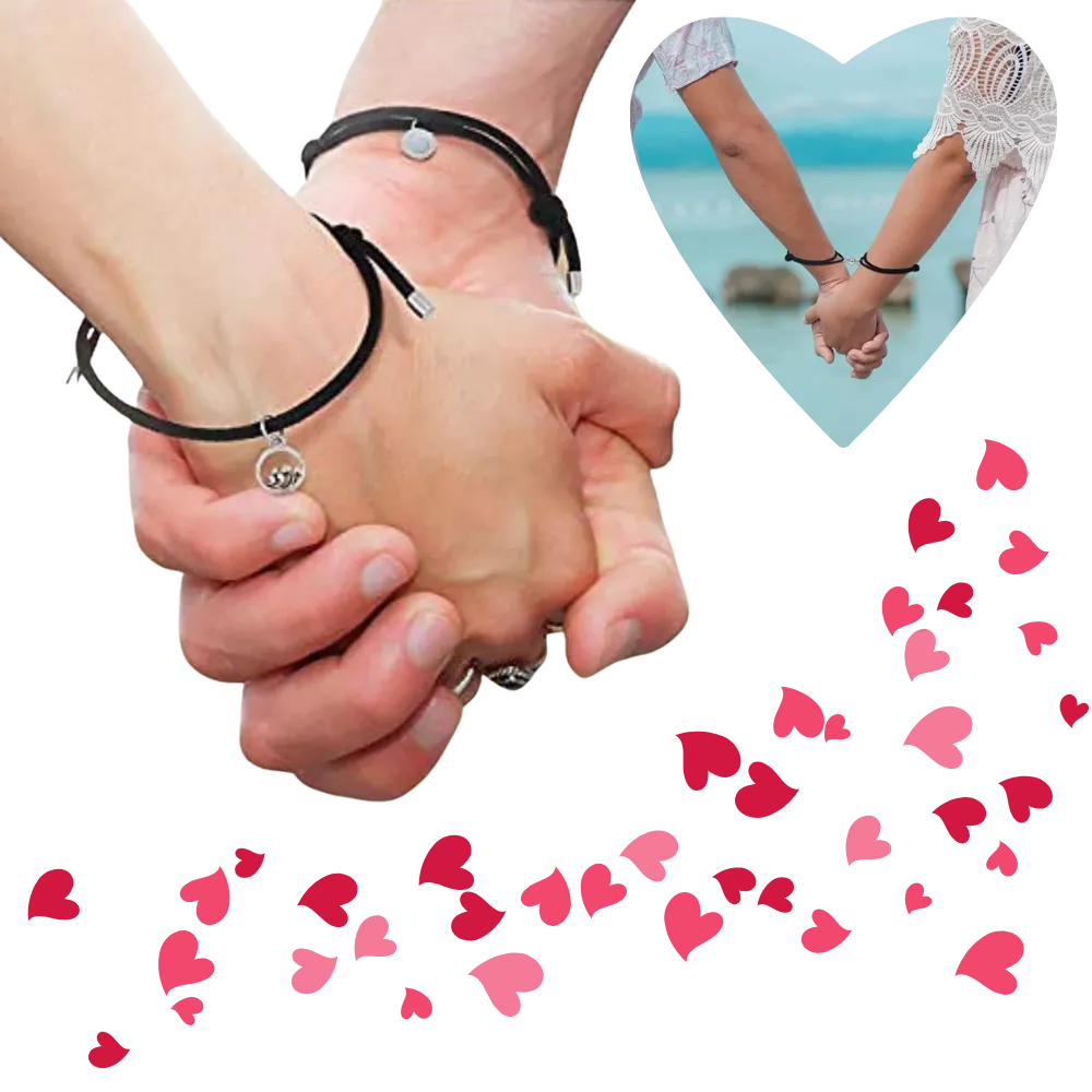 Set of 2 Magnetic Bracelets for Couples