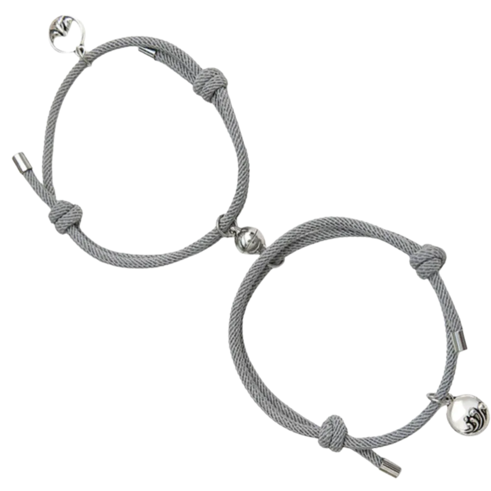 Set of 2 Magnetic Bracelets for Couples
