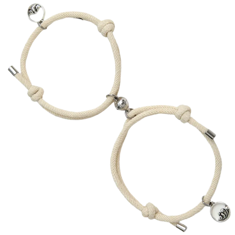 Set of 2 Magnetic Bracelets for Couples