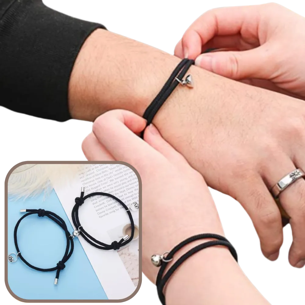 Set of 2 Magnetic Bracelets for Couples