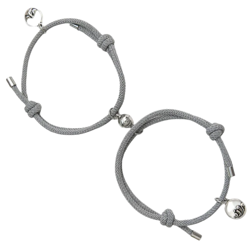 Set of 2 Magnetic Bracelets for Couples