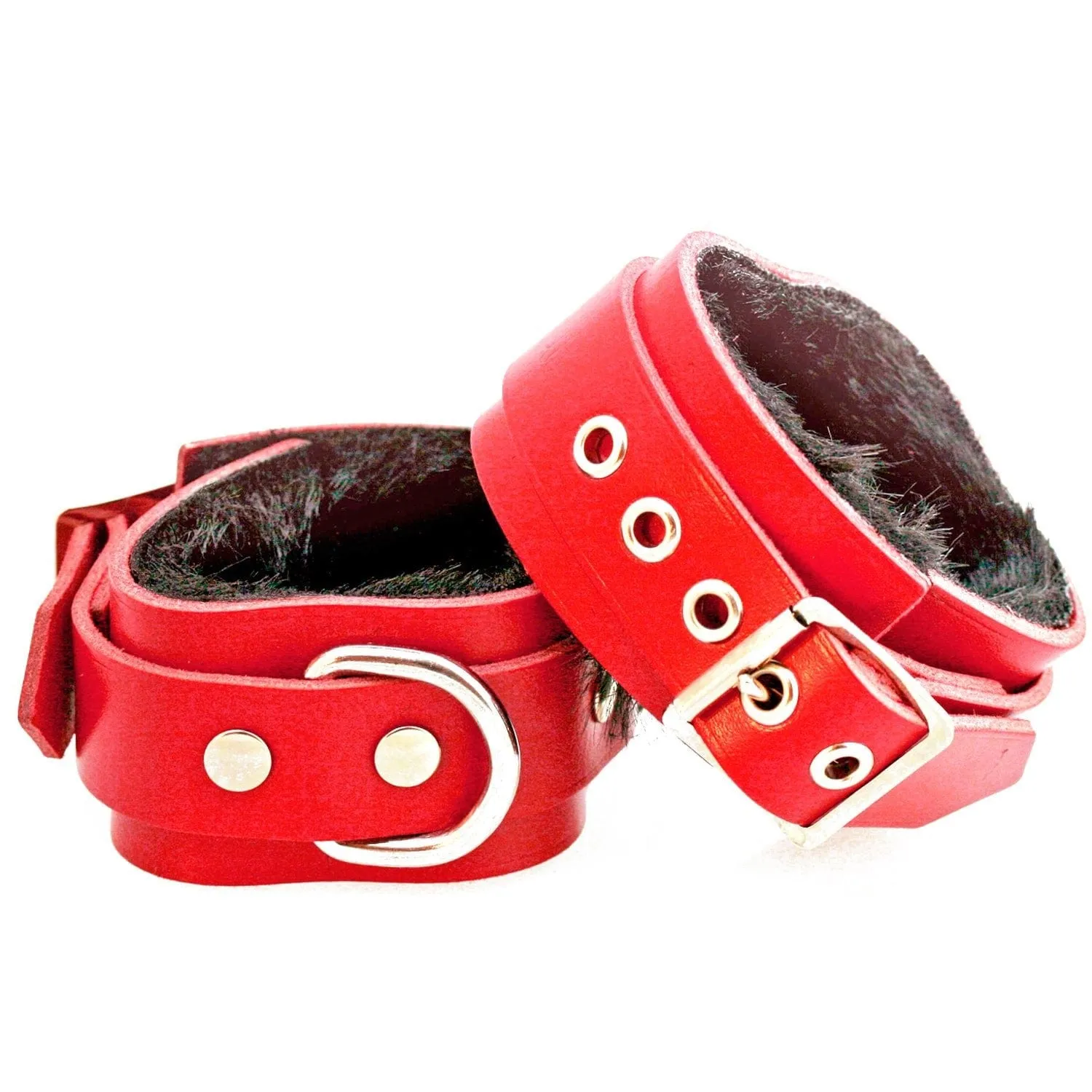 Sh! Leather Bondage Wrist Cuffs