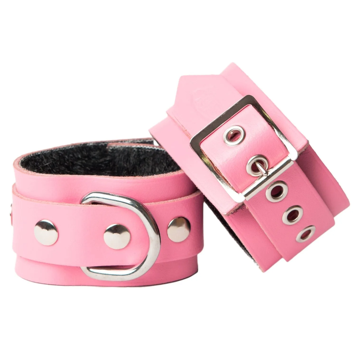 Sh! Leather Bondage Wrist Cuffs