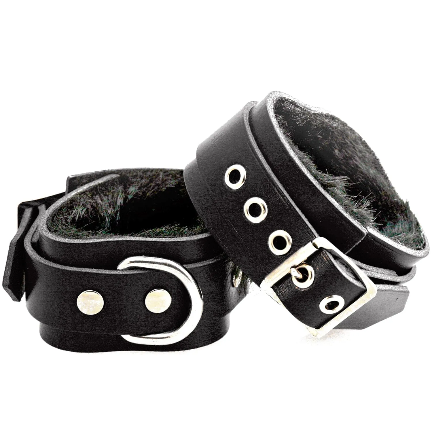 Sh! Leather Bondage Wrist Cuffs