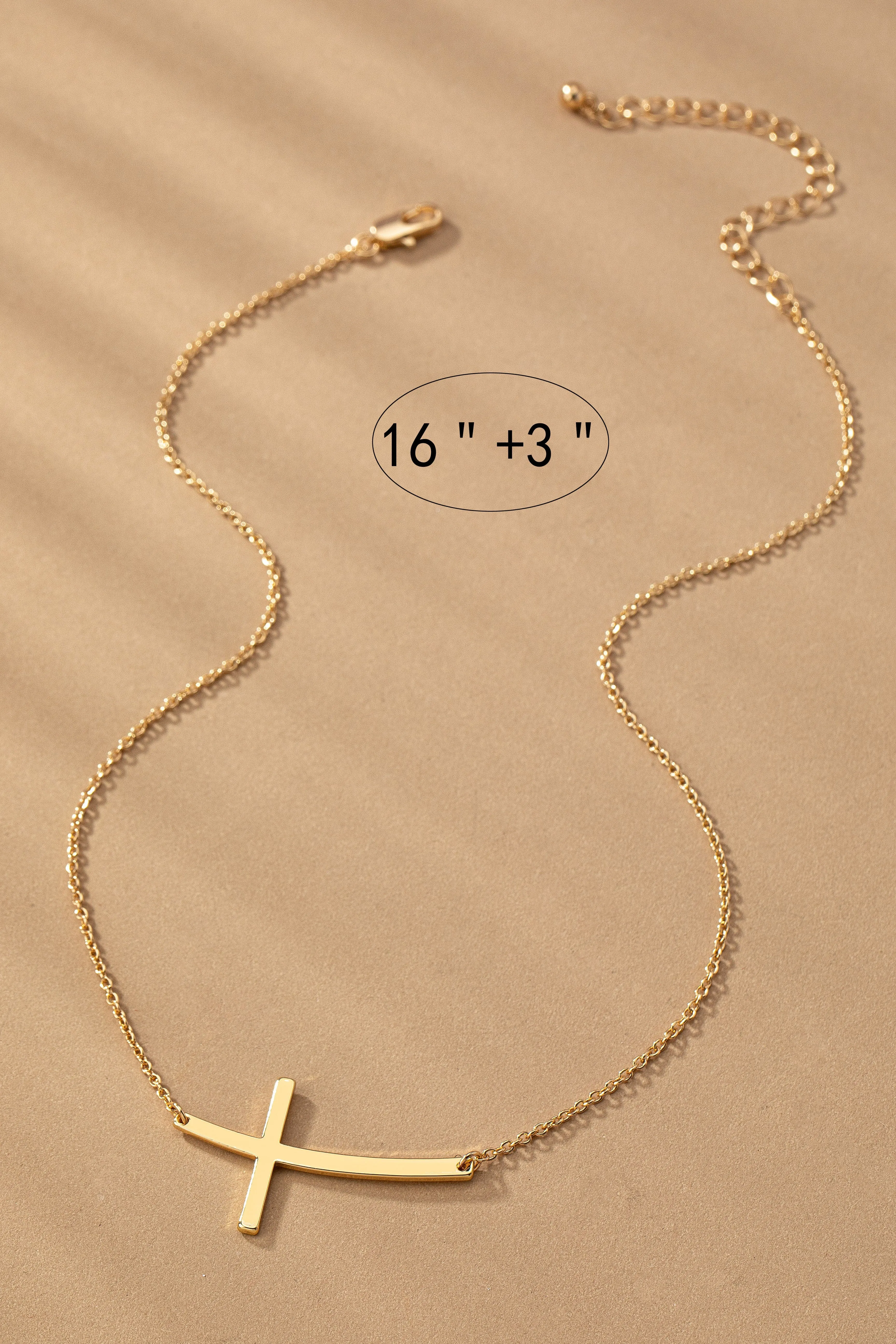 Sideways Cross Pendant