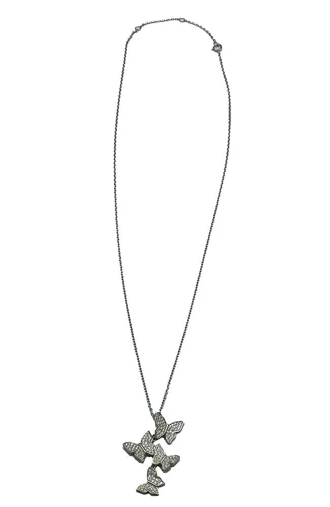 Silver Butterfiles Necklace