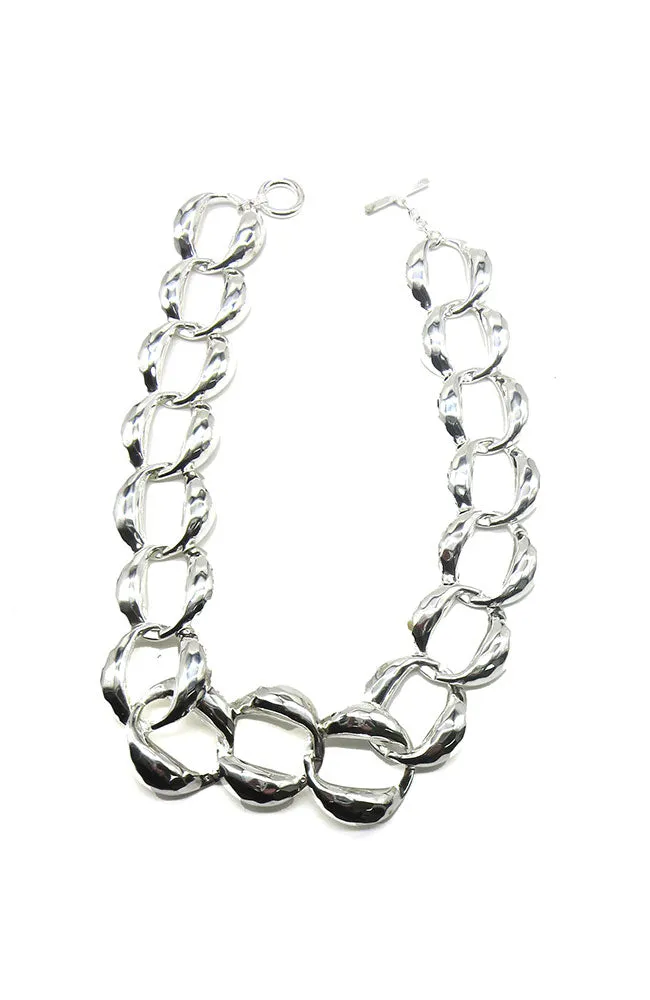 Silver Door Knocker Necklace