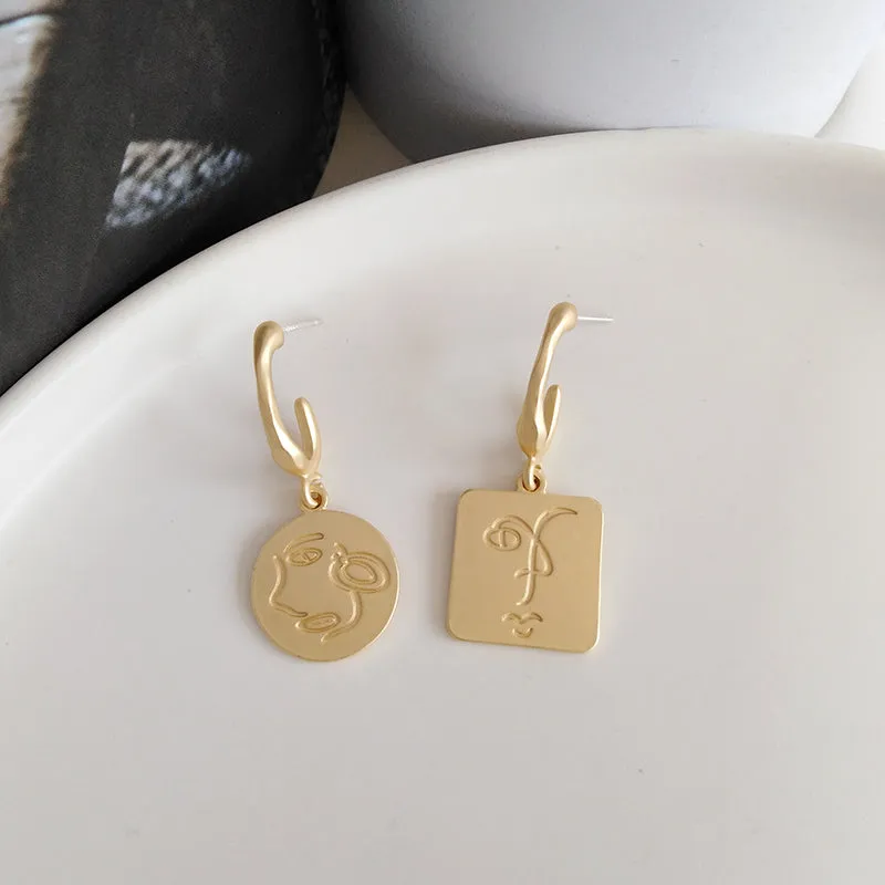 Simple Faces Earrings