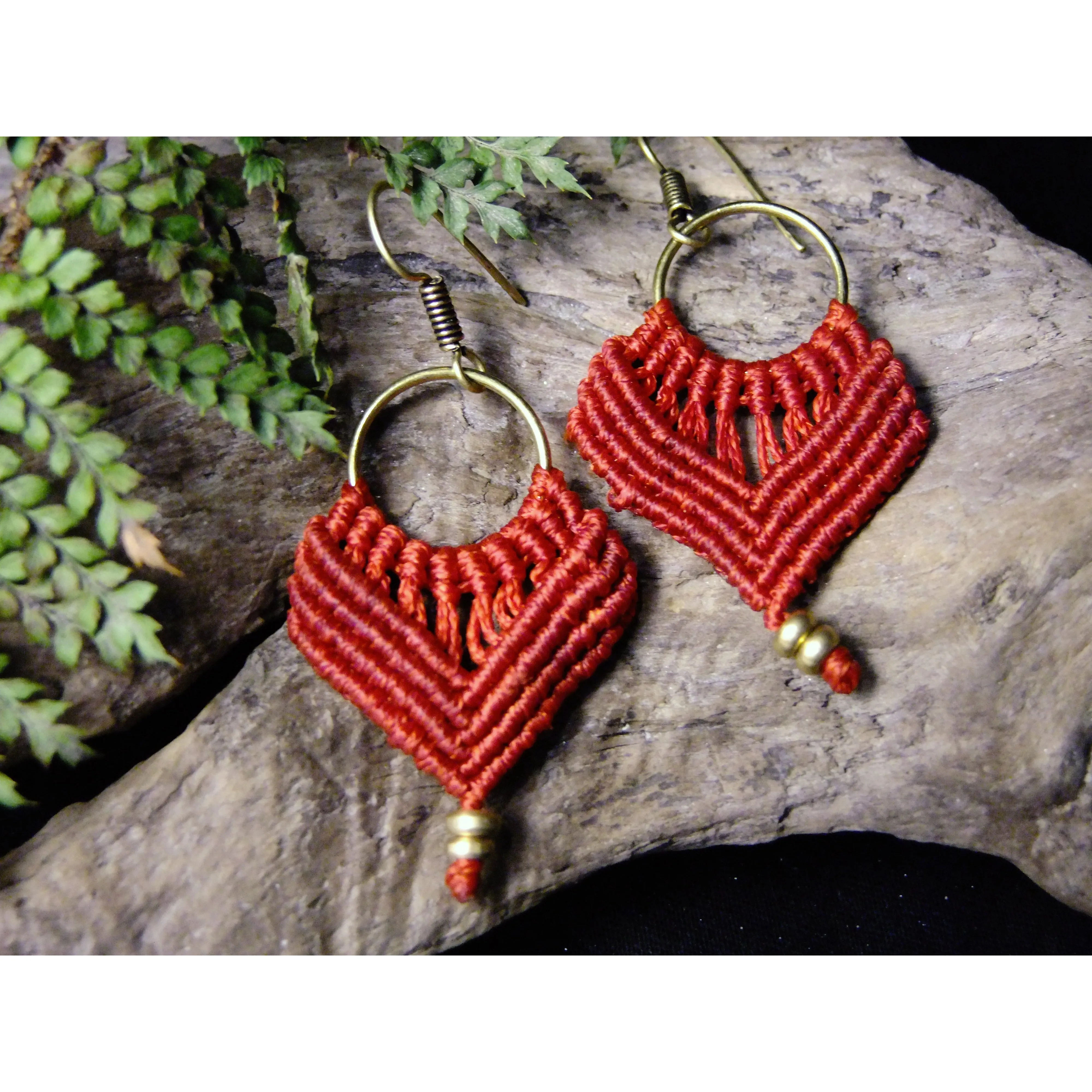 Simple Macrame Earrings