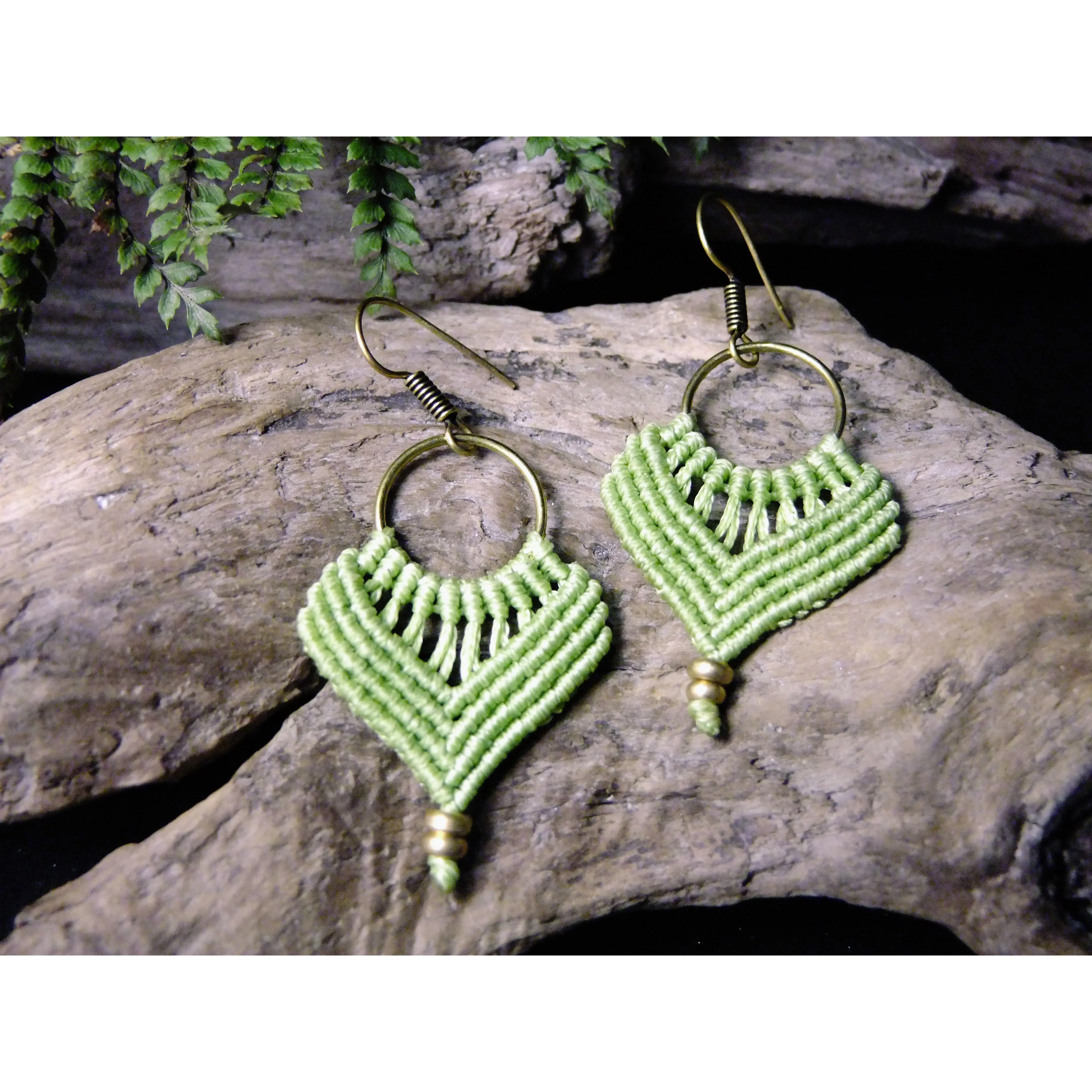 Simple Macrame Earrings