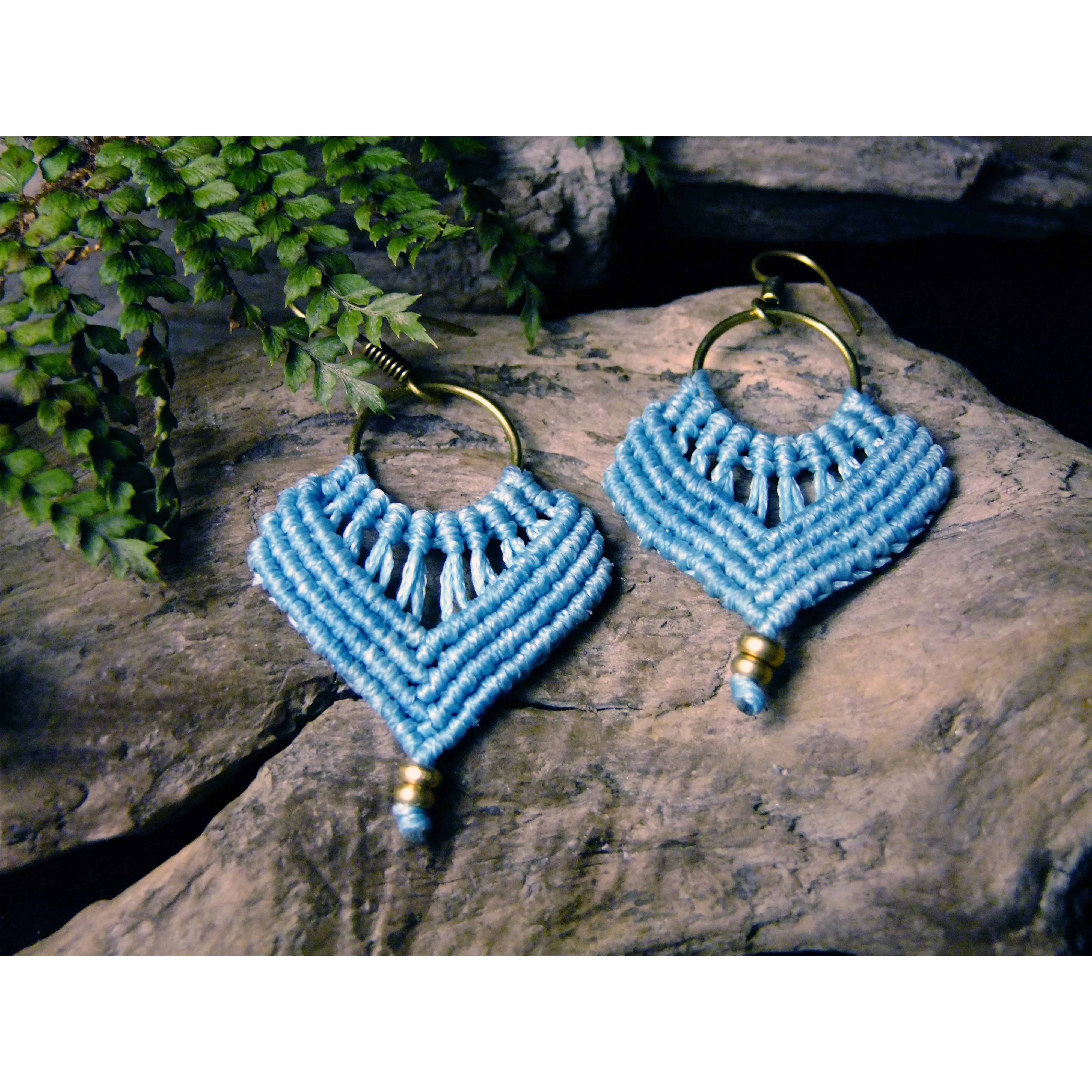 Simple Macrame Earrings