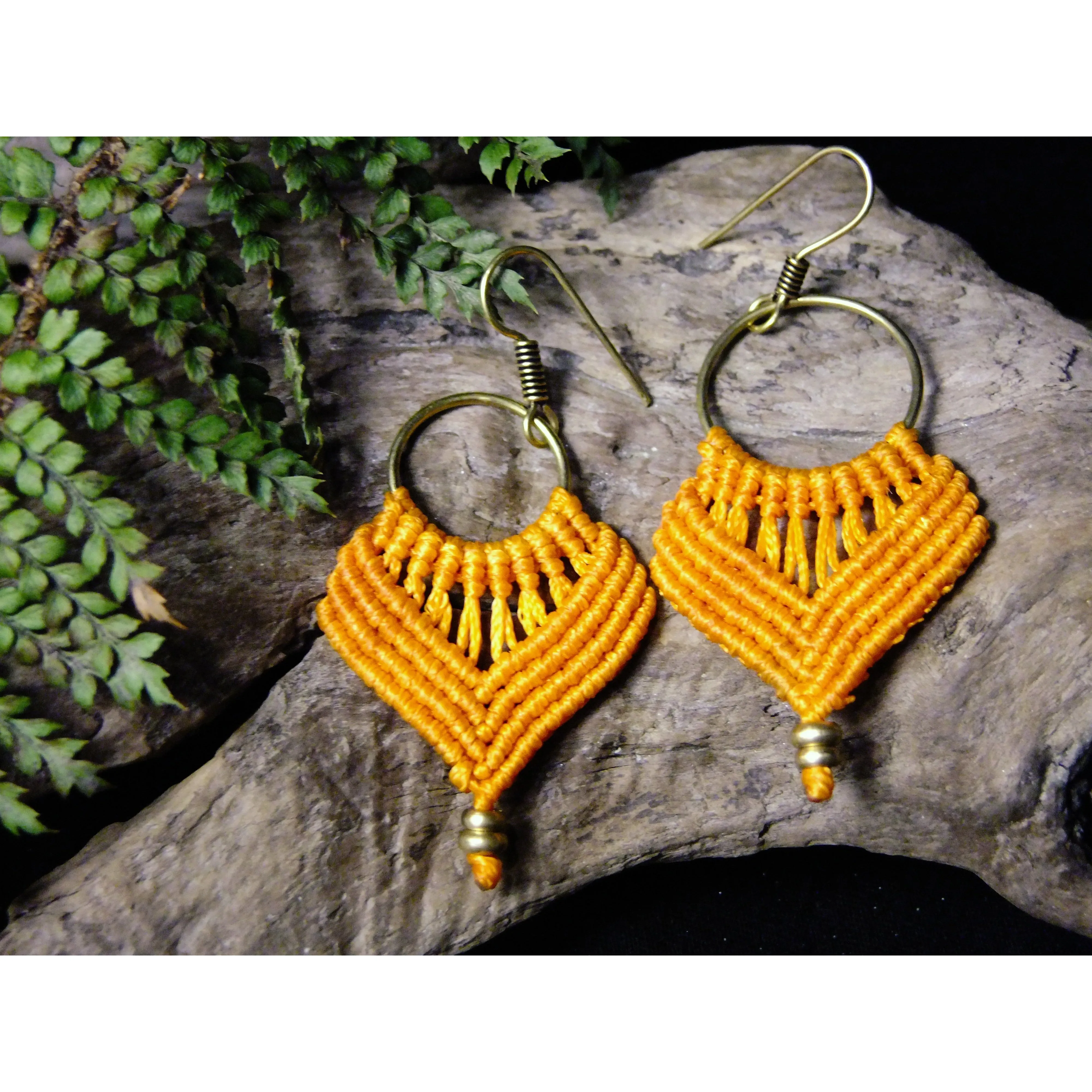 Simple Macrame Earrings