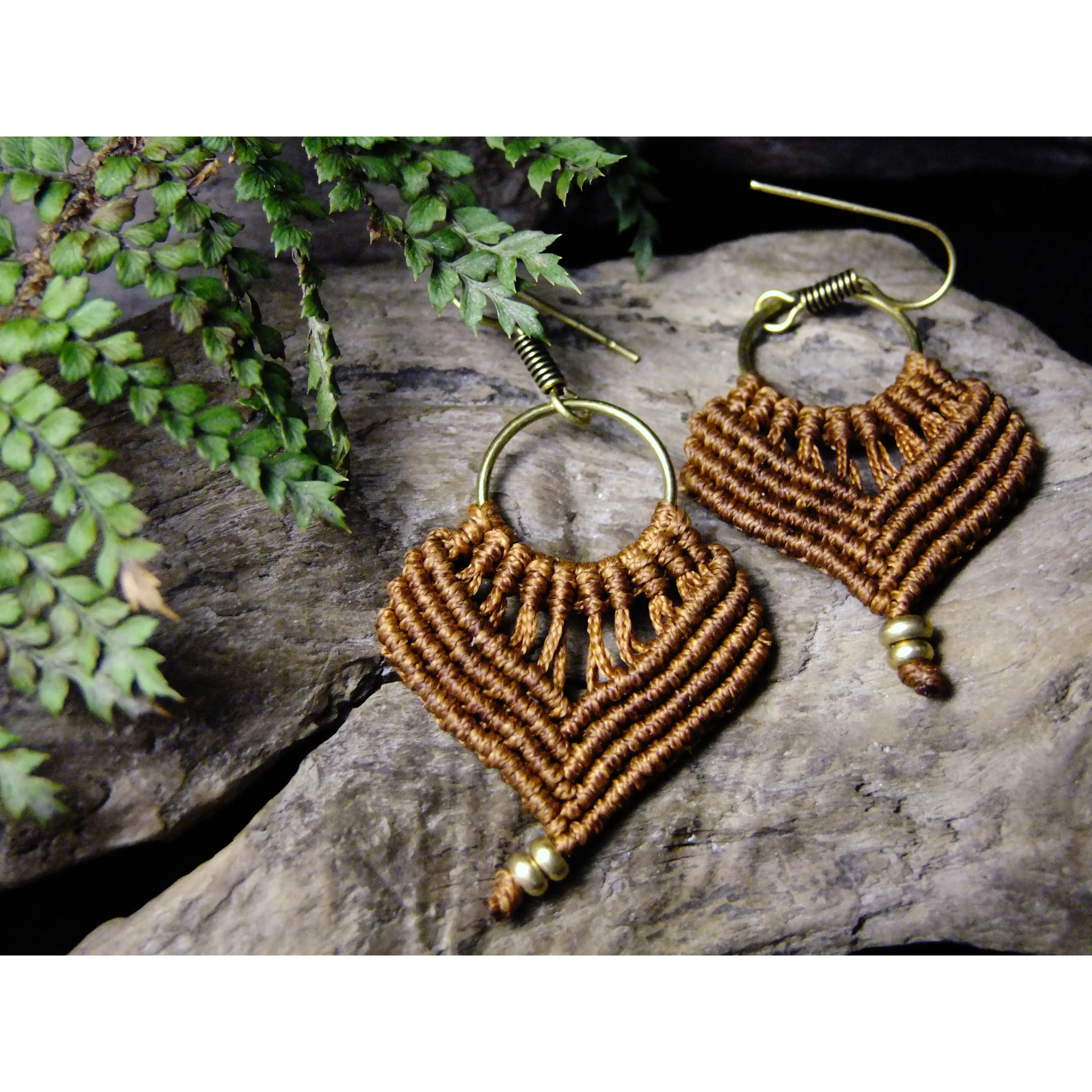 Simple Macrame Earrings