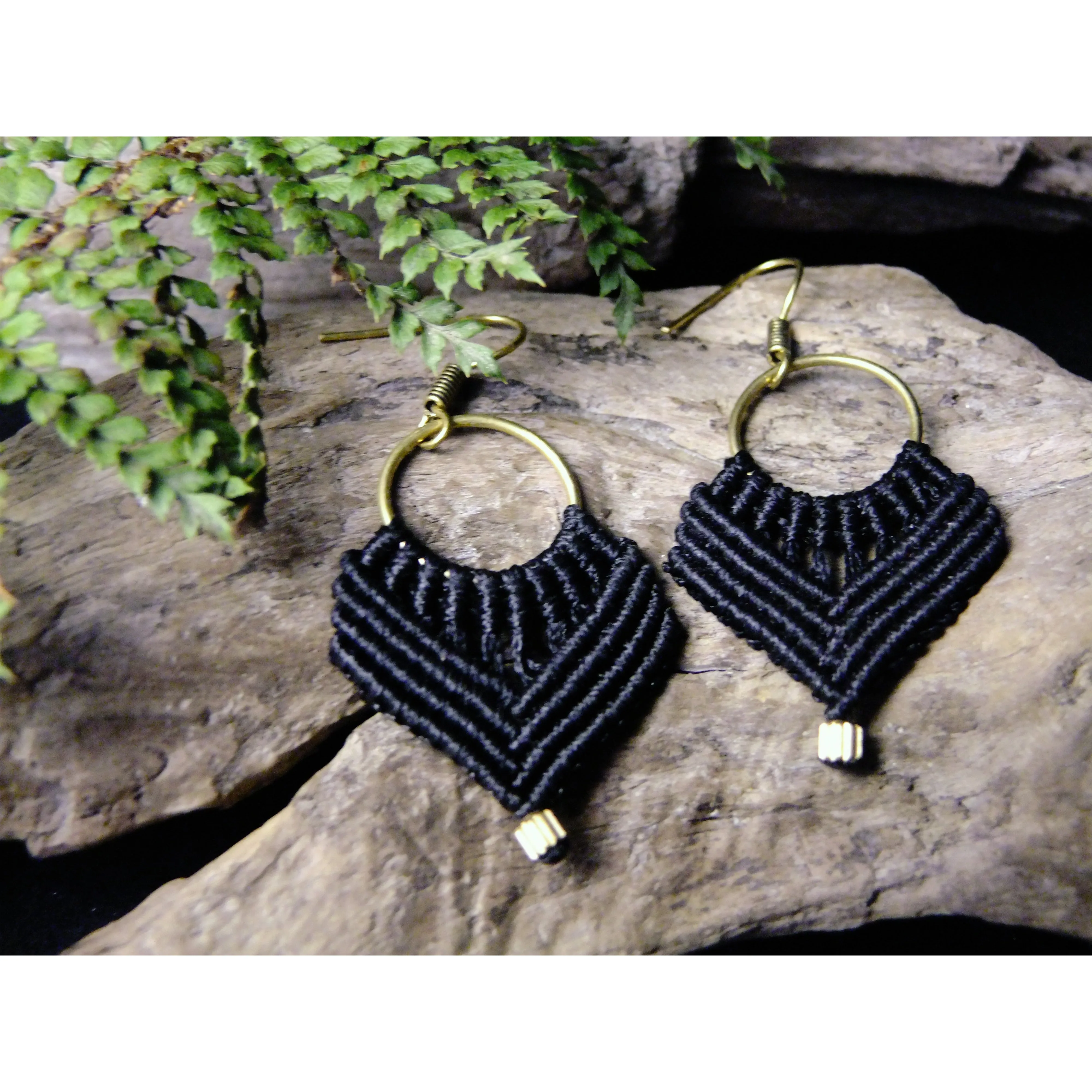 Simple Macrame Earrings
