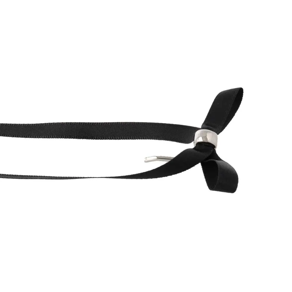 Solid Long Tail Bow Pony Hook Set