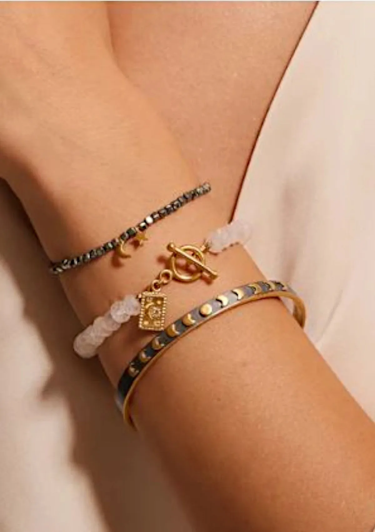 Spiritual Evolution Moon Phase Arm Cuff Bracelet
