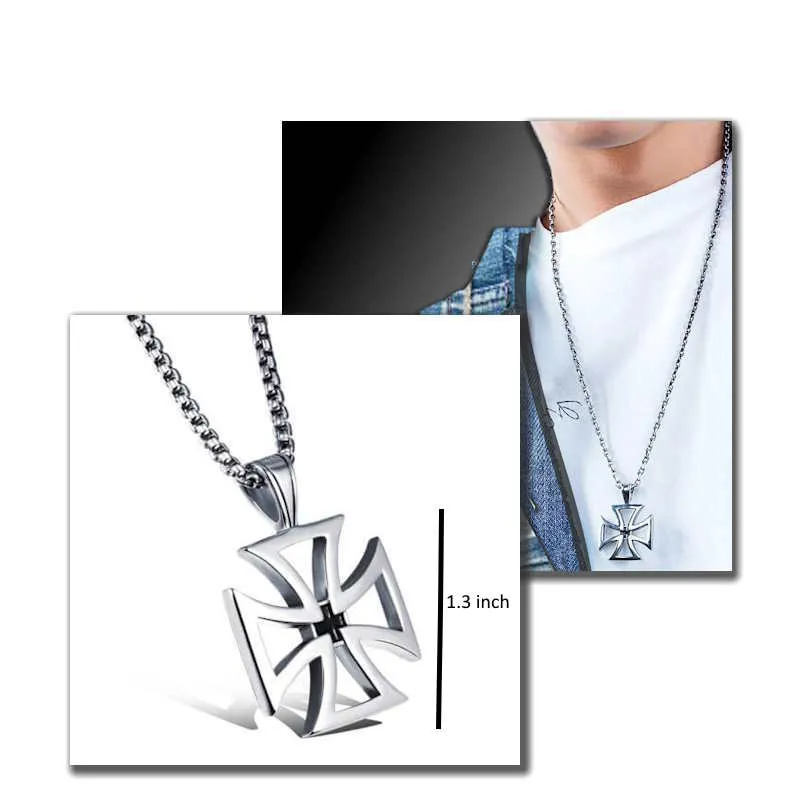 Stainless Steel Cross Necklace for Men or Women