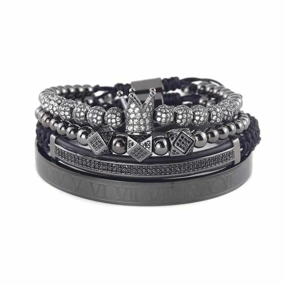 Stainless Steel Royal Bangle Set