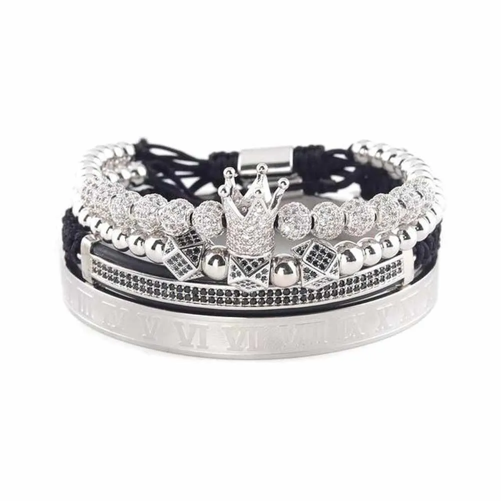 Stainless Steel Royal Bangle Set