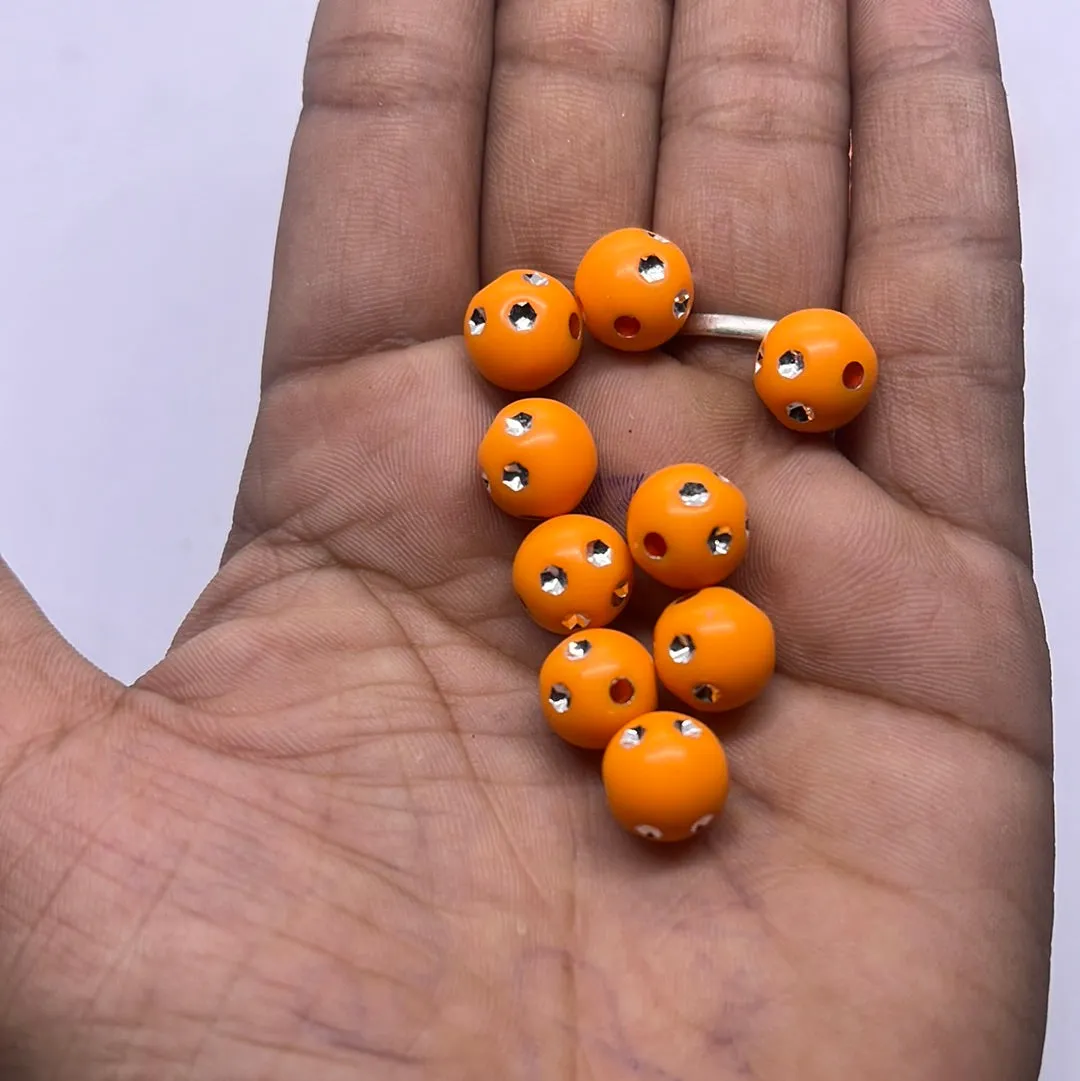 stone Acrylic color beads -50g 10