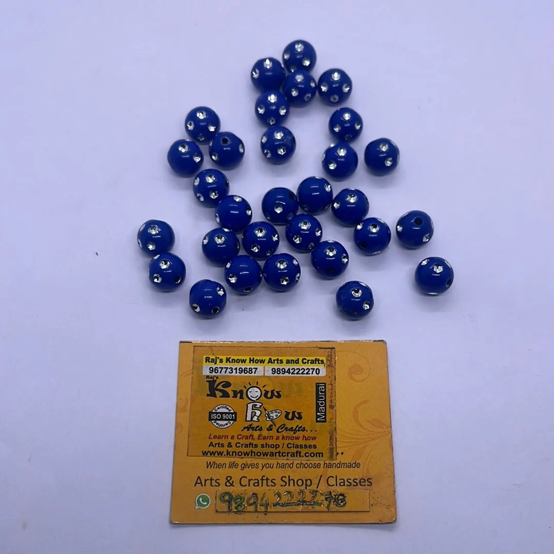 stone Acrylic color beads -50g 5